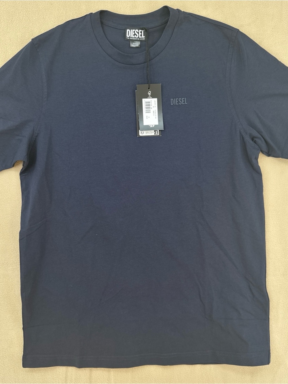 Diesel Men's Navy Crewneck T-Shirt